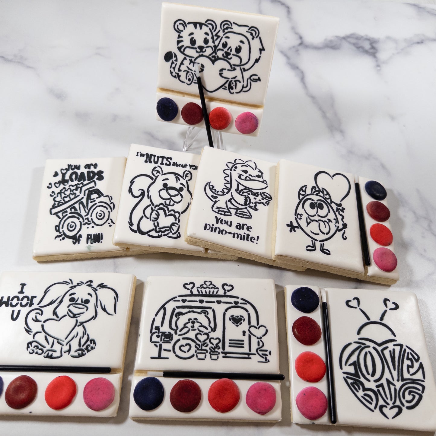 Paint Your Own Valentine's Day Cookie