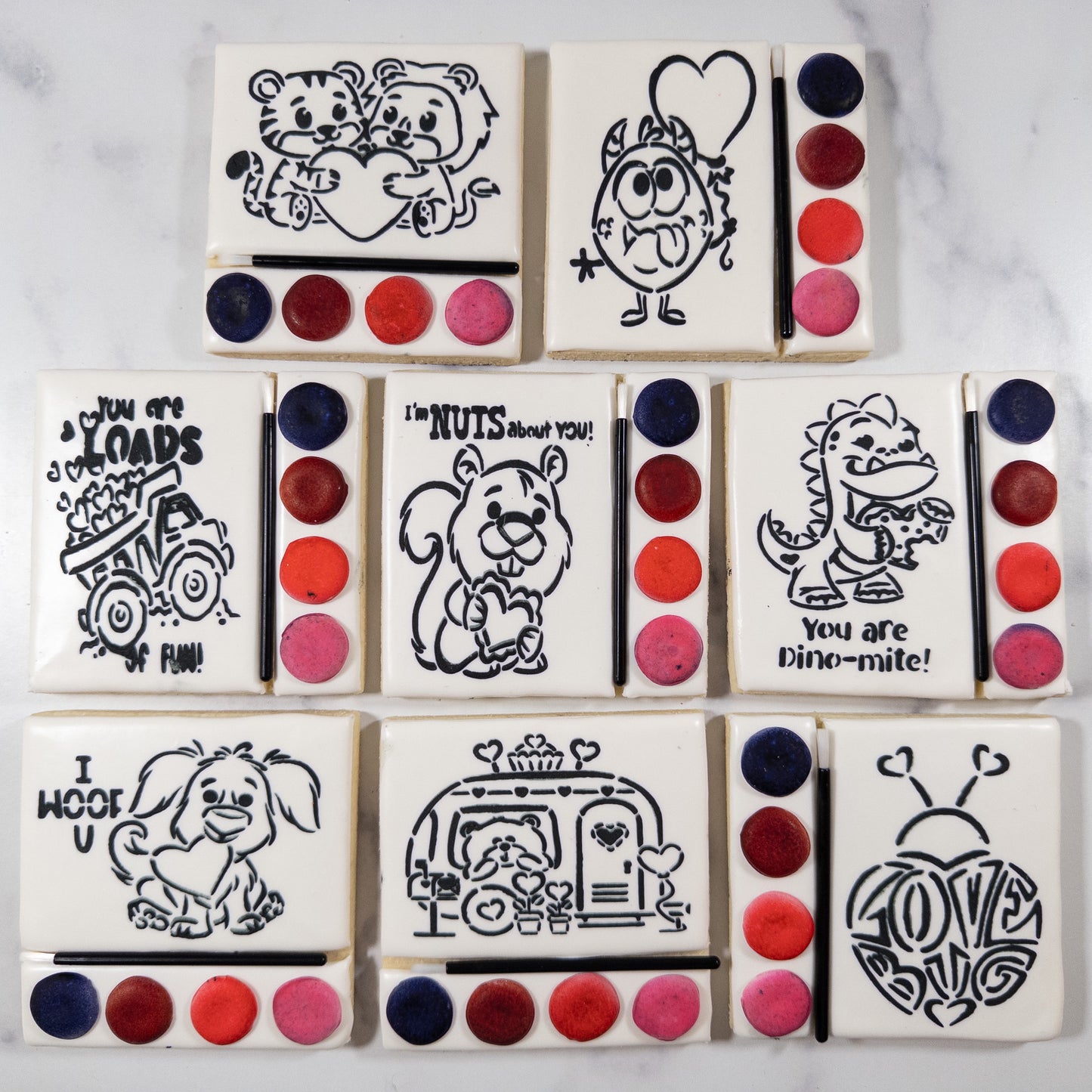 Paint Your Own Valentine's Day Cookie