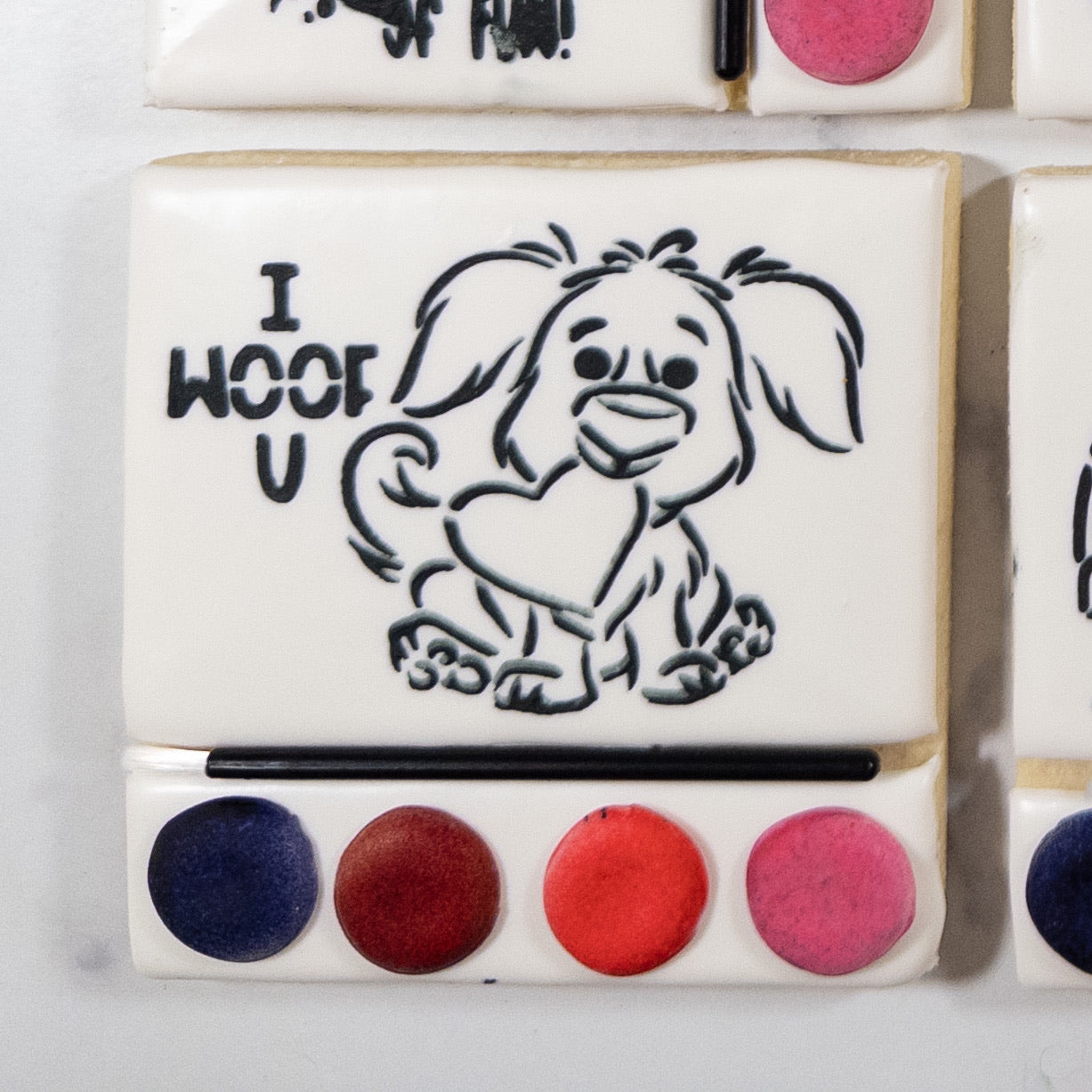 Paint Your Own Valentine's Day Cookie