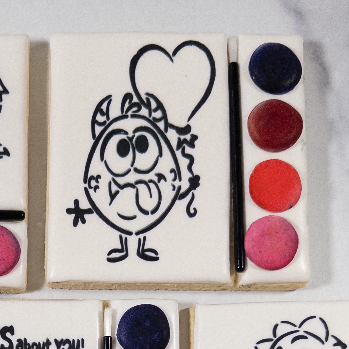 Paint Your Own Valentine's Day Cookie